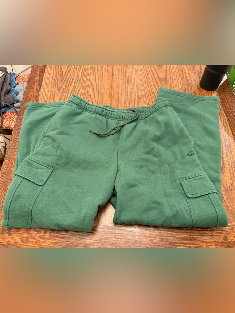 TNA Cozy Sweatfleece Shorts in Forest Green